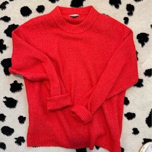 American Eagle Supersoft Red Crewneck Sweater